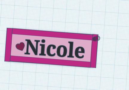 NICOLE keychain
