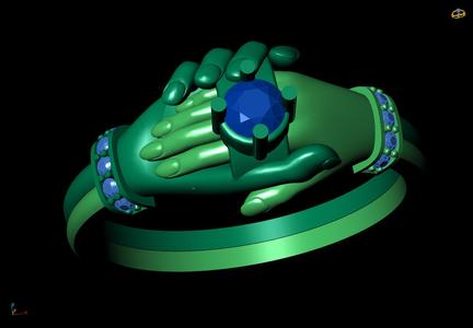 Hand Holding Ring