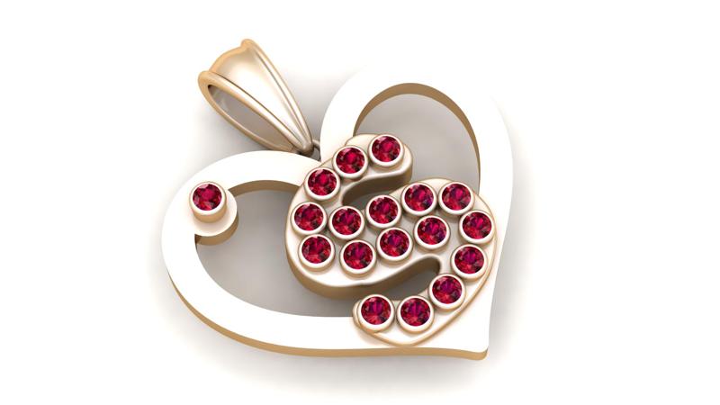 HEART S PENDANT 3d printable model
