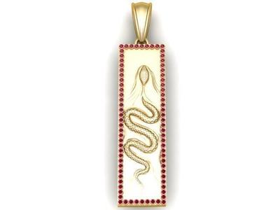 Snake Pendant 3D printable  Model