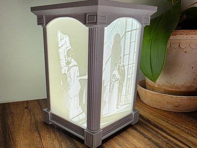 Lithophane frame - Pillars - LED KIT 001