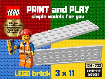lego brick 3x11