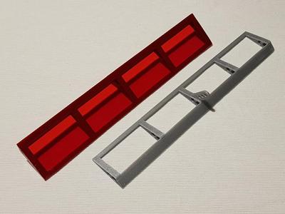 Aileron for modular RC model aircraft