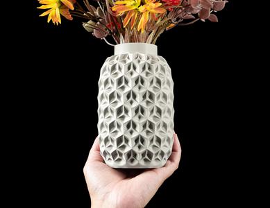 Trihex Flower Vase by MODERN MACHINE