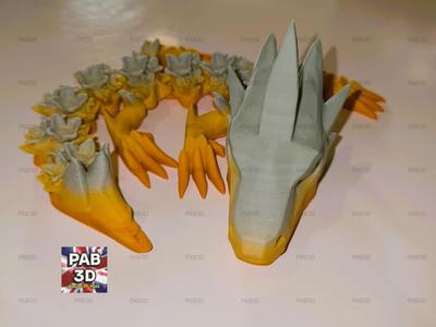 Articulated flexi baby dragon flowers