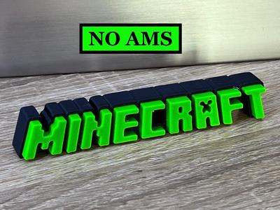 MINECRAFT logo WITHOUT AMS NO AMS