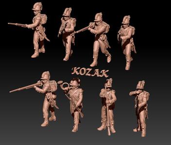 Napoleonic (early) french light infantry in tarleton set 2
