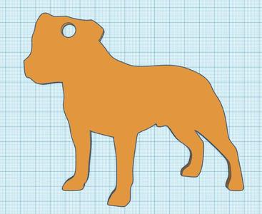 Am.Stafford keychain