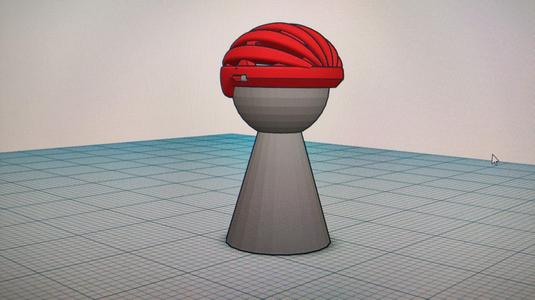 pedina con elmetto da ciclista