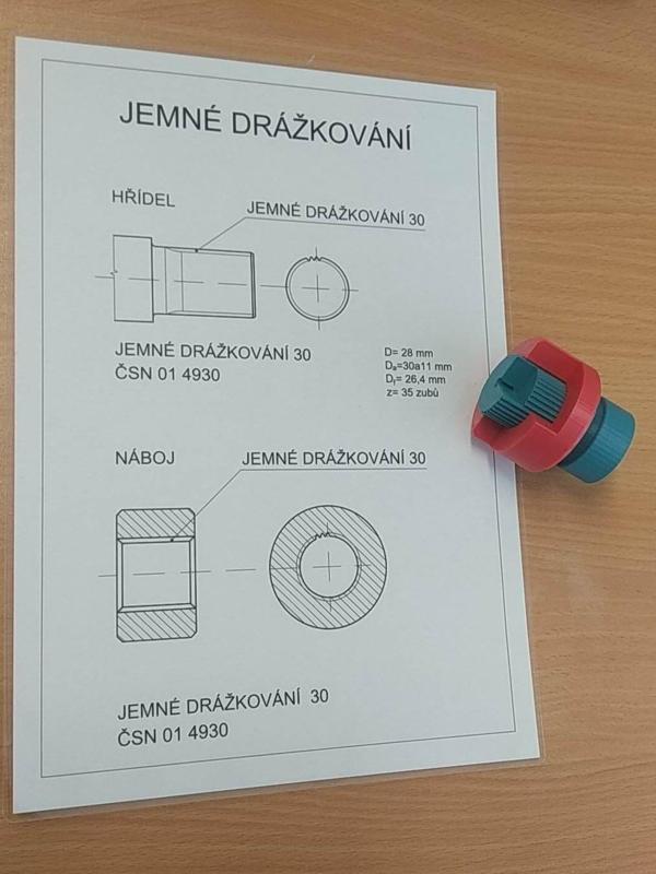 Jemné drážkování
