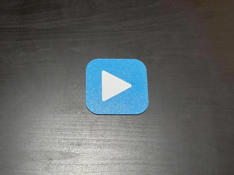 iTunes Remote App Icon for iPhone Coaster