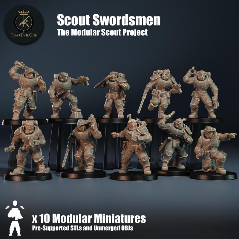 Modular Scout Swordsmen - Presupported