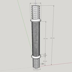 Dumbbell grip (for light weights) / Гриф для гантели (для лёгких весов)