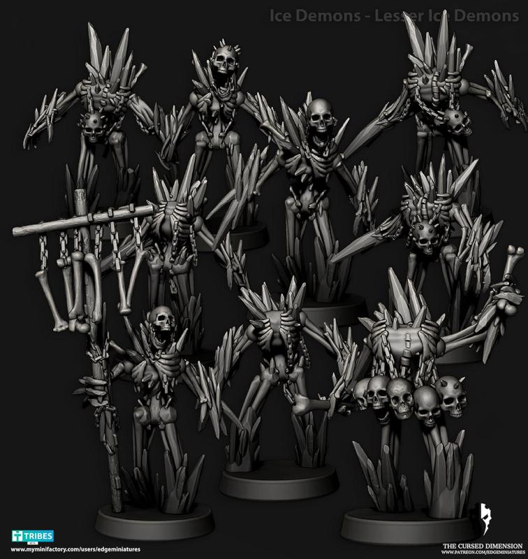 Ice Demons - Lesser Ice Demons / Skeletons