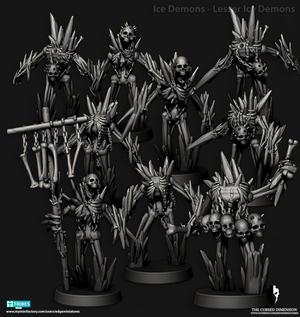 Ice Demons - Lesser Ice Demons / Skeletons