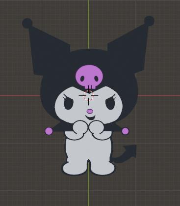 Kuromi keychain