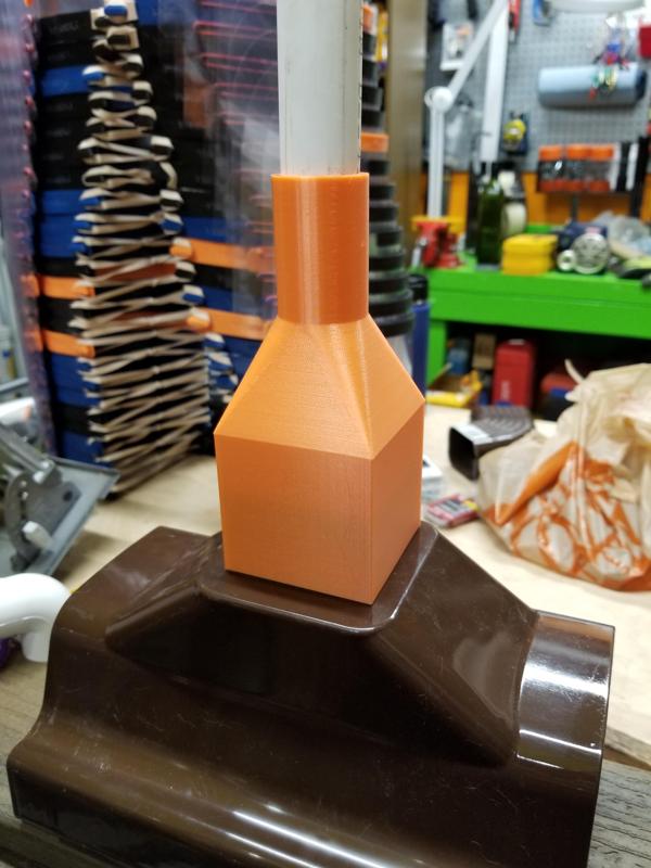 ACME Gutter to 3/4" pvc pipe conversion for water catchment