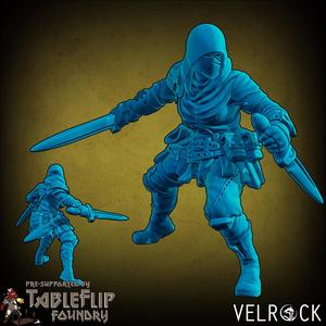 Heroes of Fortune Female Scoundrel with Sword and Dagger (PRESUPPORTED)