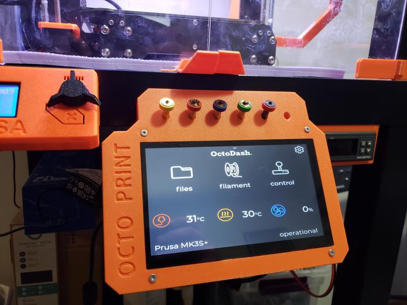 Octo Print Screen and Pi Frame with Revo Nozzle Holder