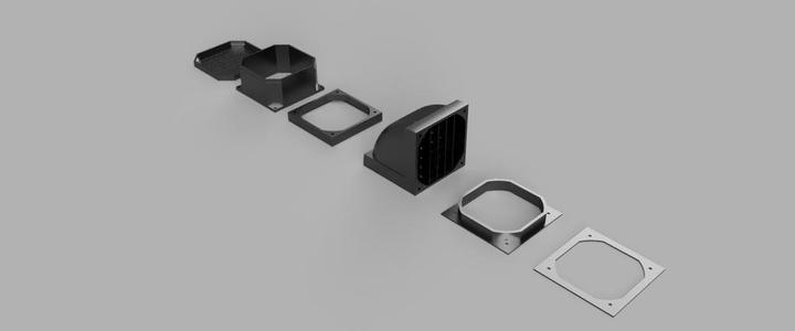 Carbon Pellet Enclosure Air filter