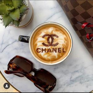 Chanel coffee stencil