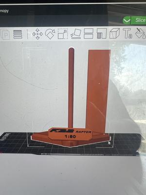 F-22 Stand and Name plate 1:80