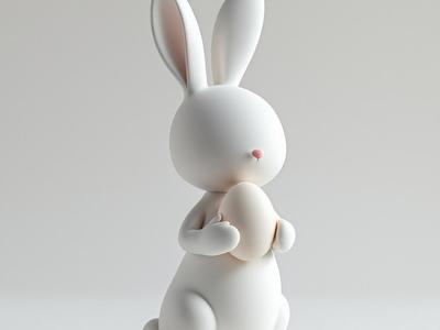 Easter Bunny Sculpture – Festive Tabletop Decor