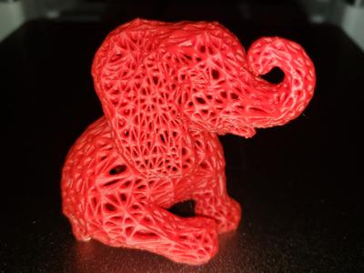 Elephant Voronoi Like Statue
