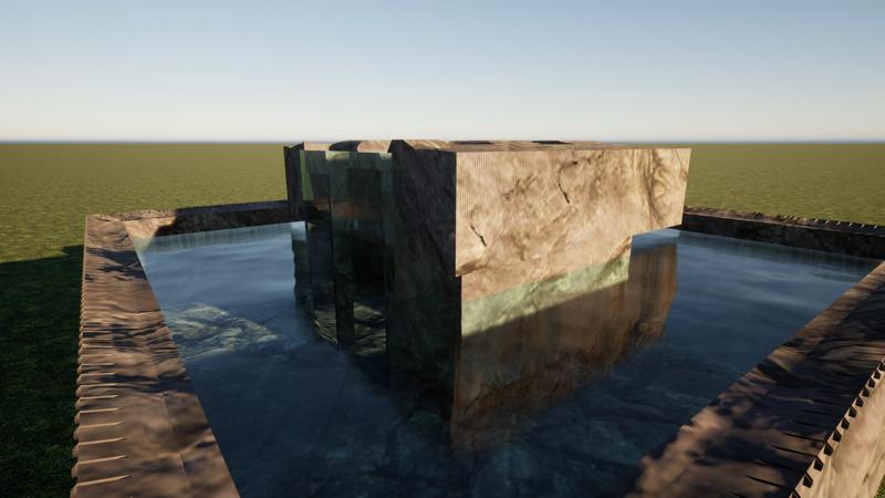 Square Water Curtain