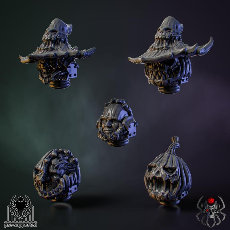 Pumpkin-Marine Head Bits Set#1 (x5 units)