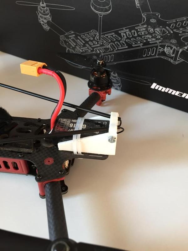 Foldable receiver mount Graupner GR-16 (e.g. for the Vortex)