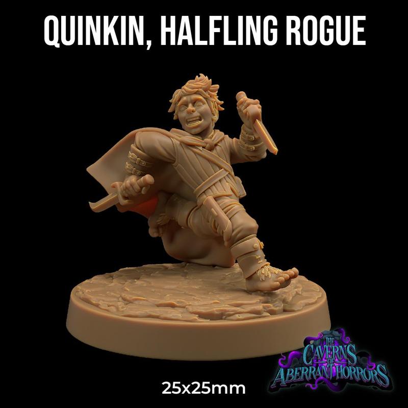 Quinkin, Halfling Rogue | PRESUPPORTED | The Caverns of Aberrant Horror