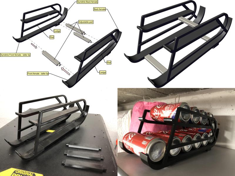 Adjustable drink can dispenser