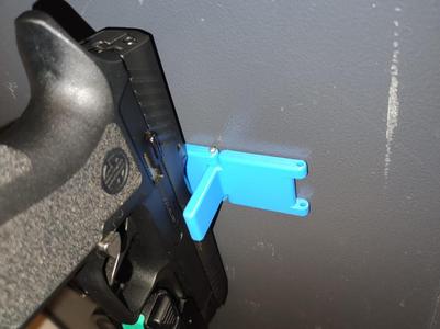 Gun holder magnetic (wall/ceiling)