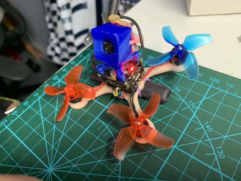 Runcam nano 3 nano3 protect mount on 16x16 Flight controller 25 degree