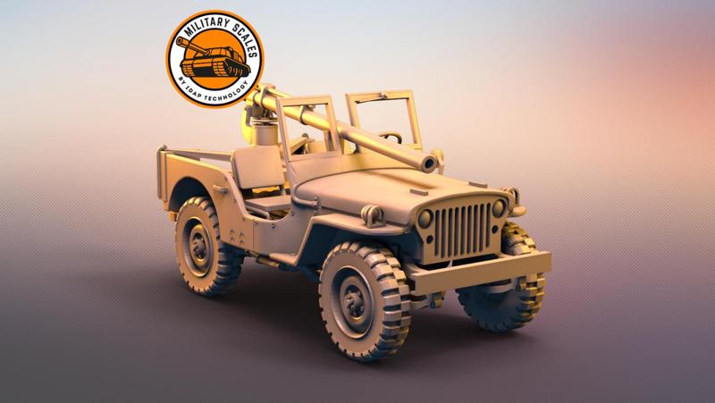 Jeep Willys cannon
