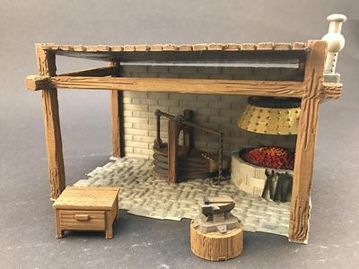 Blacksmith Shop for 28mm miniatures gaming