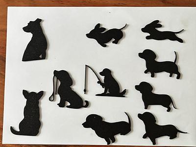 dog wall art (light-switch)