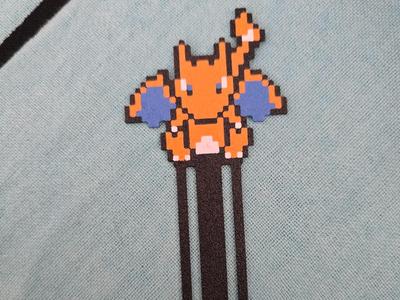 Pixal Art Bookmark Design Pokémon Charizard artwork