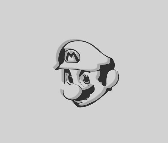 Mario Face Decoration - 2D Art