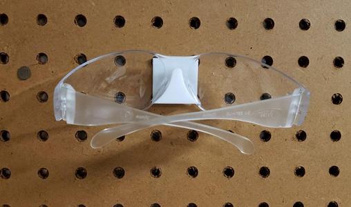 Pegboard Safety Glasses Holder