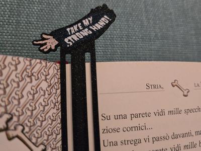 Strong Hand Bookmark Fun Scary Movie Art
