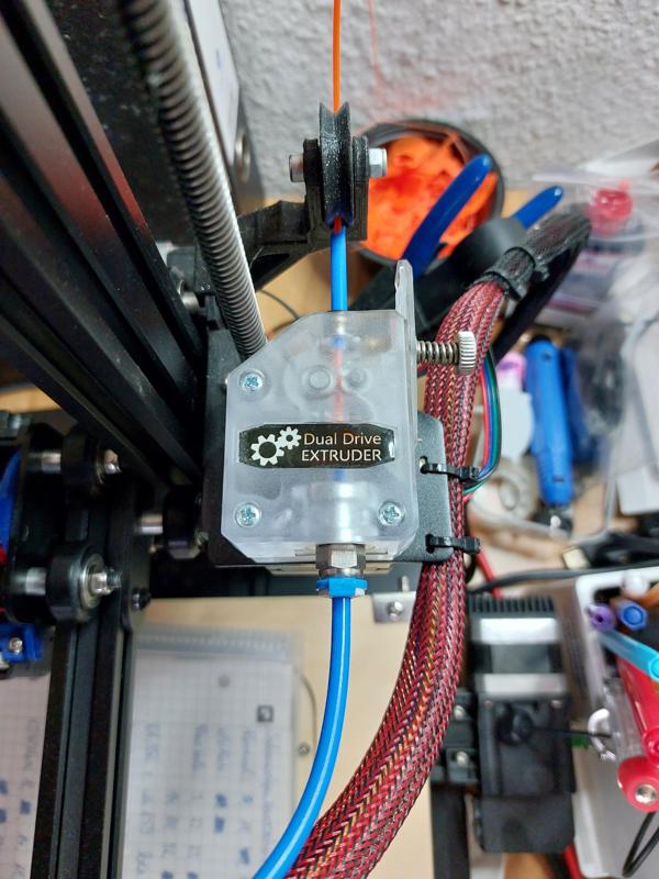 Ender 2 Pro Filamentguide für BMG clone