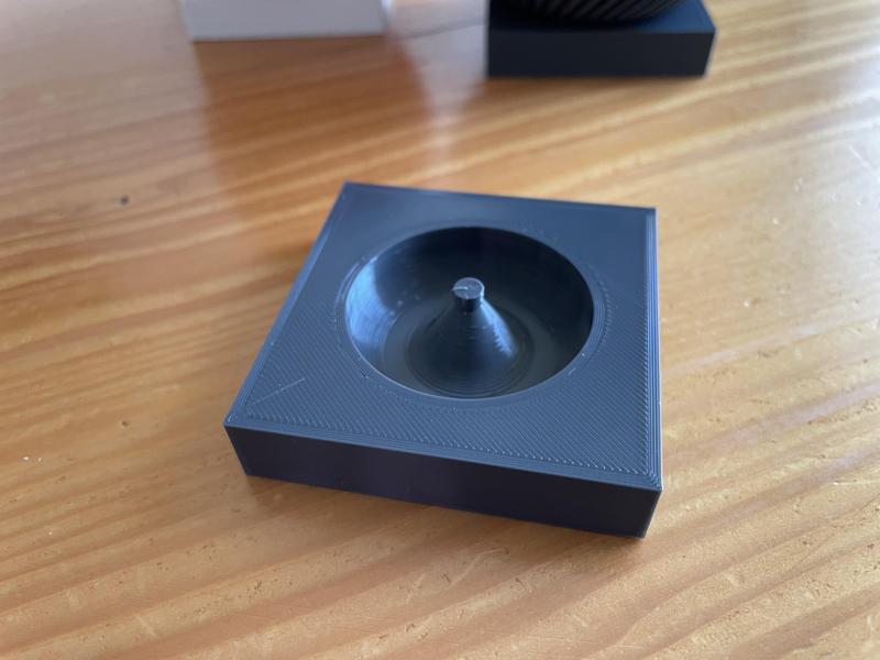 Square plate for Modern spiral planter