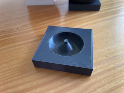 Square plate for Modern spiral planter