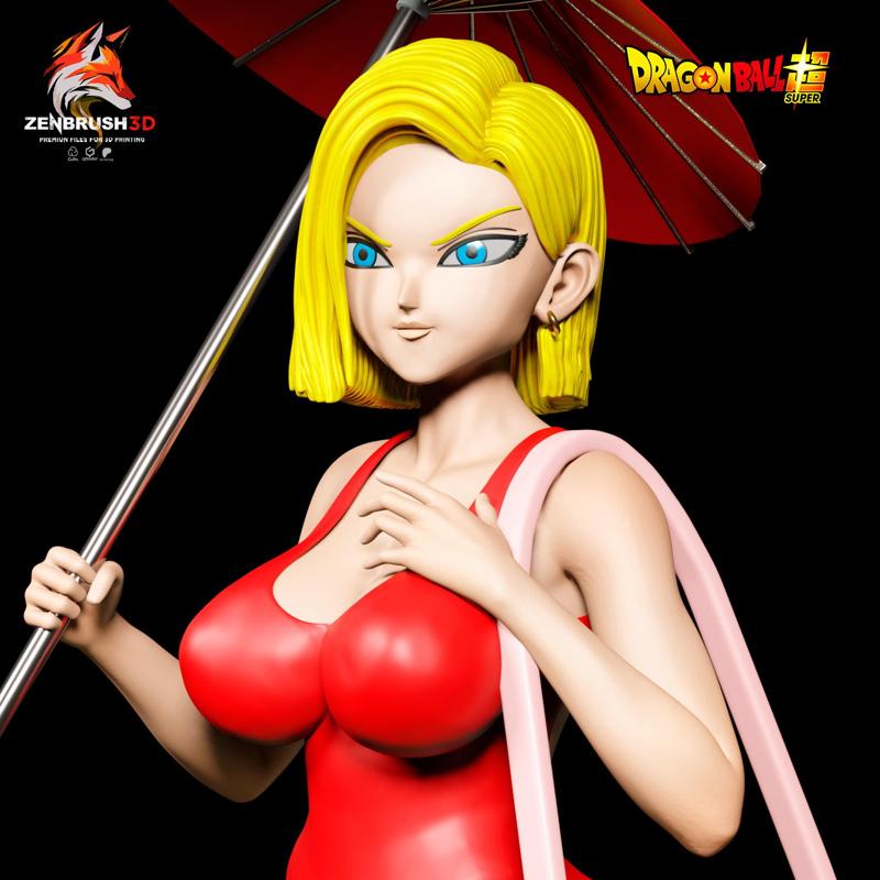 Android 18 - Beach Outfit + NFSW 3D PRINTING