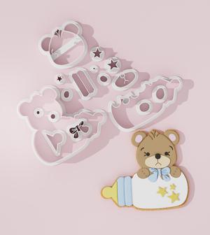 Bear Baby Bottle #1 Cookie Cutter