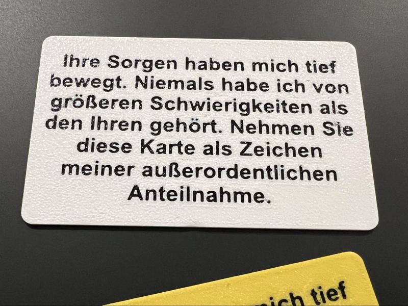 Humorous Condolence Card