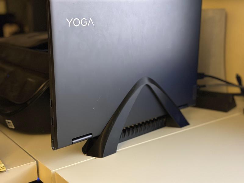 Vertical laptop stand