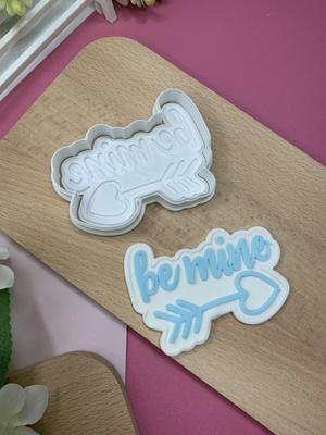 Be Mine Valentines Cookie Cutter + Stamp